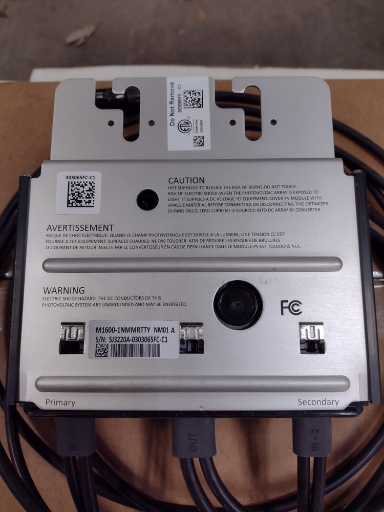 Solaredge optimizer M1600 Solar DC/DC Power Converter New 4 Modules To 1 Output
