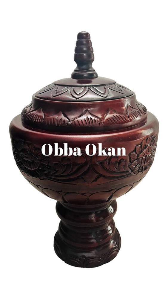 Batea de chango estilo copa de madera