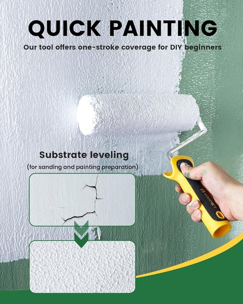 Voomey 9 Inch Drywall Compound 9 Roller with roller frame