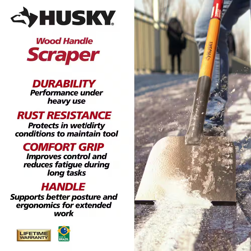 47 In. Carbon Steel Blade Ice Scraper