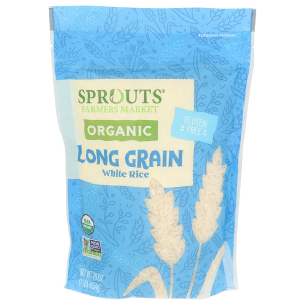 Sprouts Organic Long Grain White Rice 16 oz - 3 Packs