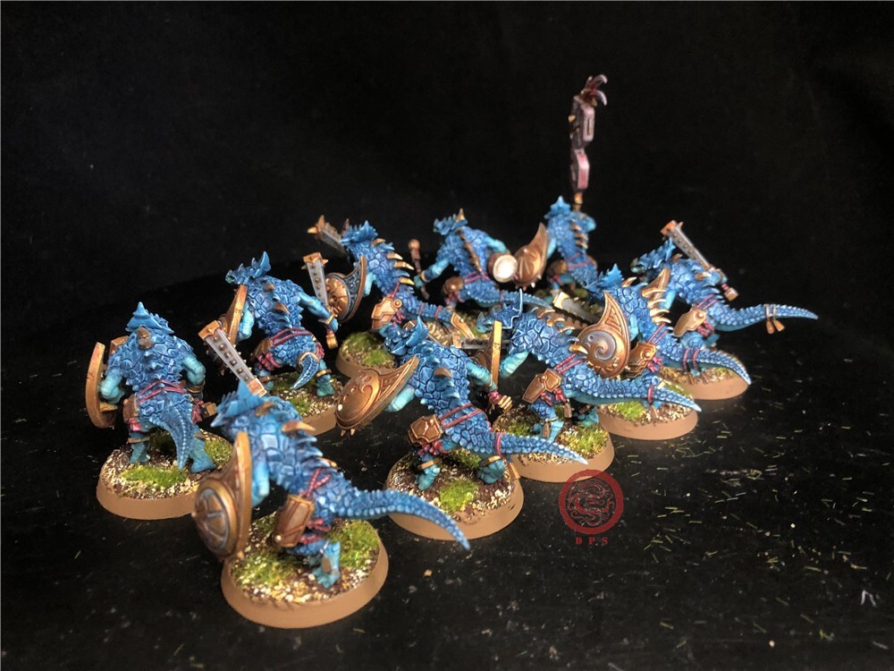 Warhammer AOS DPS painted Lizardmen Seraphon Saurus Warriors SK5649