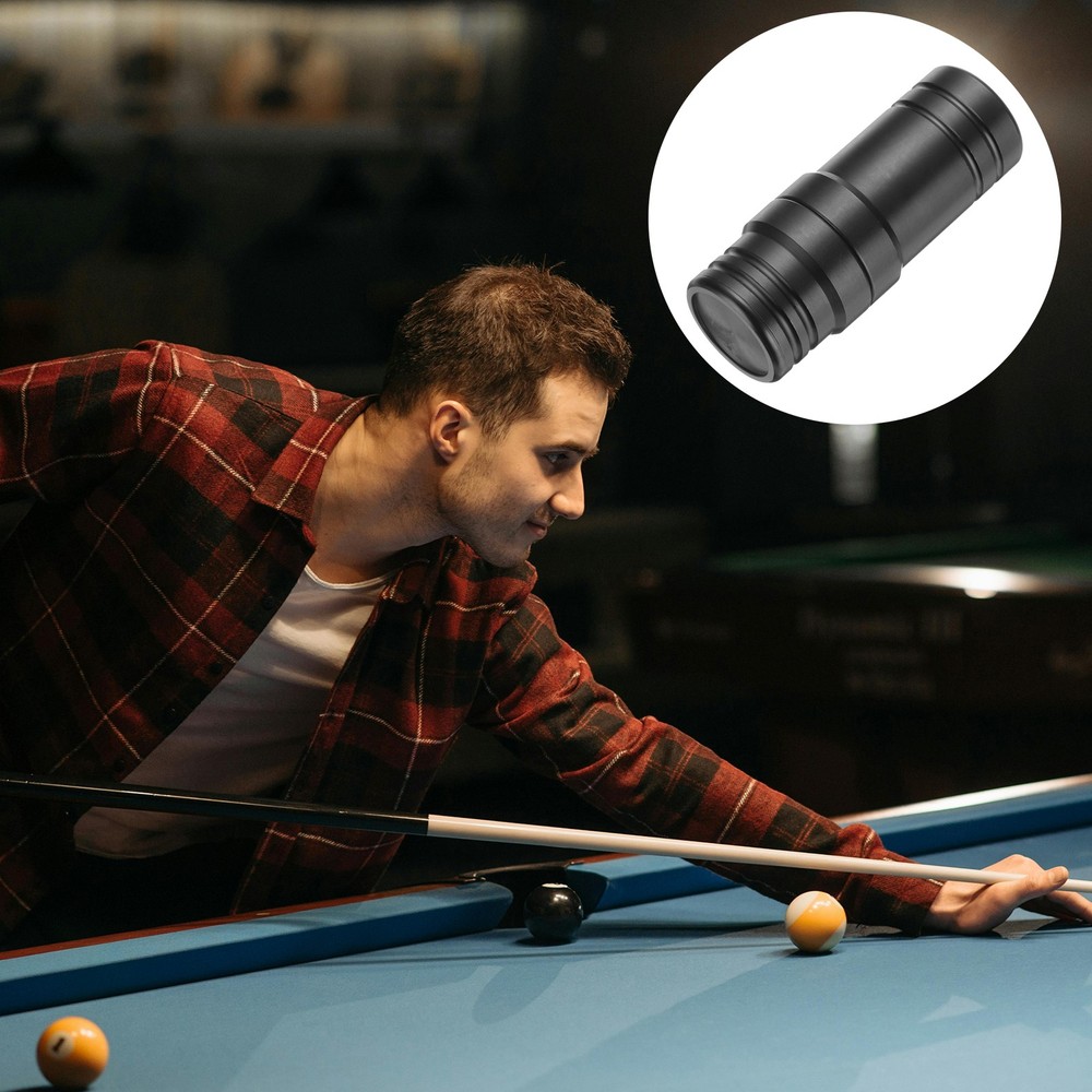 1 Pcs Pool Cue Joint Protector 5/16x9, Billiard Cue Joint Thread Cap, Black