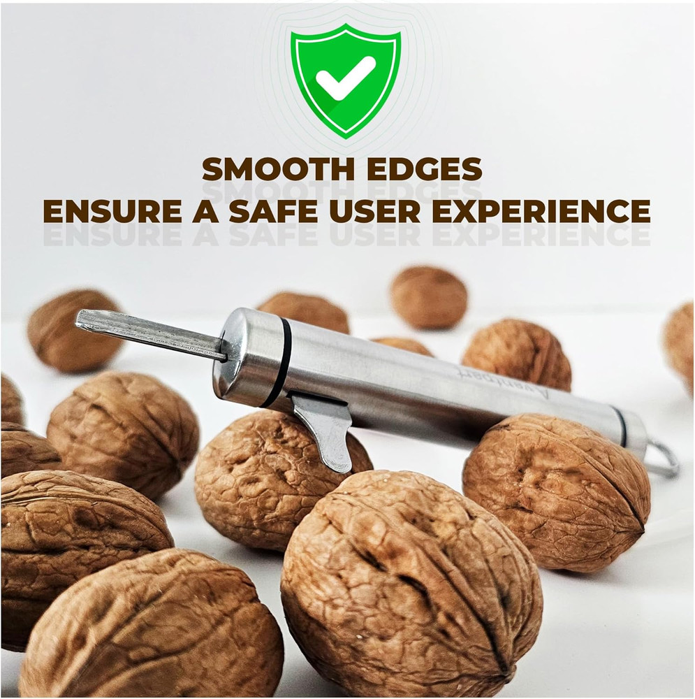 Professional Stainless Steel Walnut and Macadamia Nut Cracker Tool