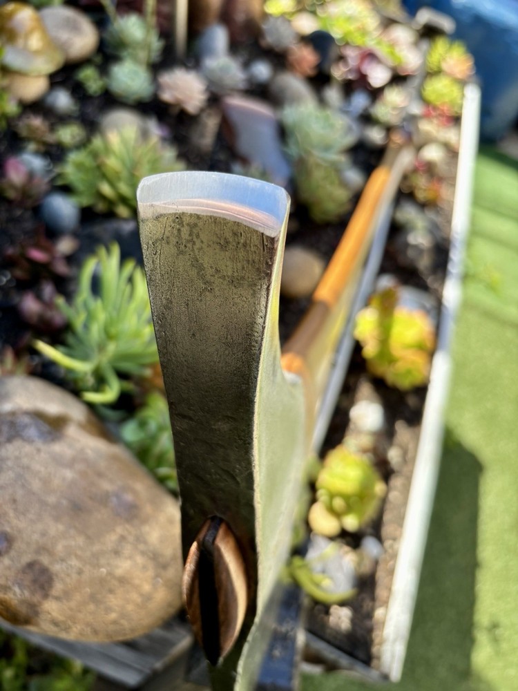 Warren script Undercutter/Chainsaw Axe on Smoked Hickory