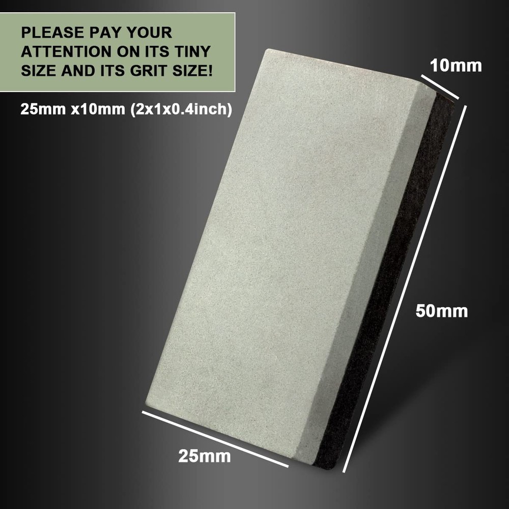 1pc Small Sharpening Stone Dual Sided 400/800 Combination Pocketsized Whetston
