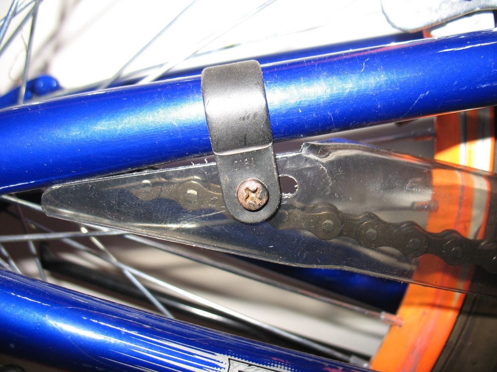Light Smoked Plastic Bicycle Chain Guard Without Hardware #6