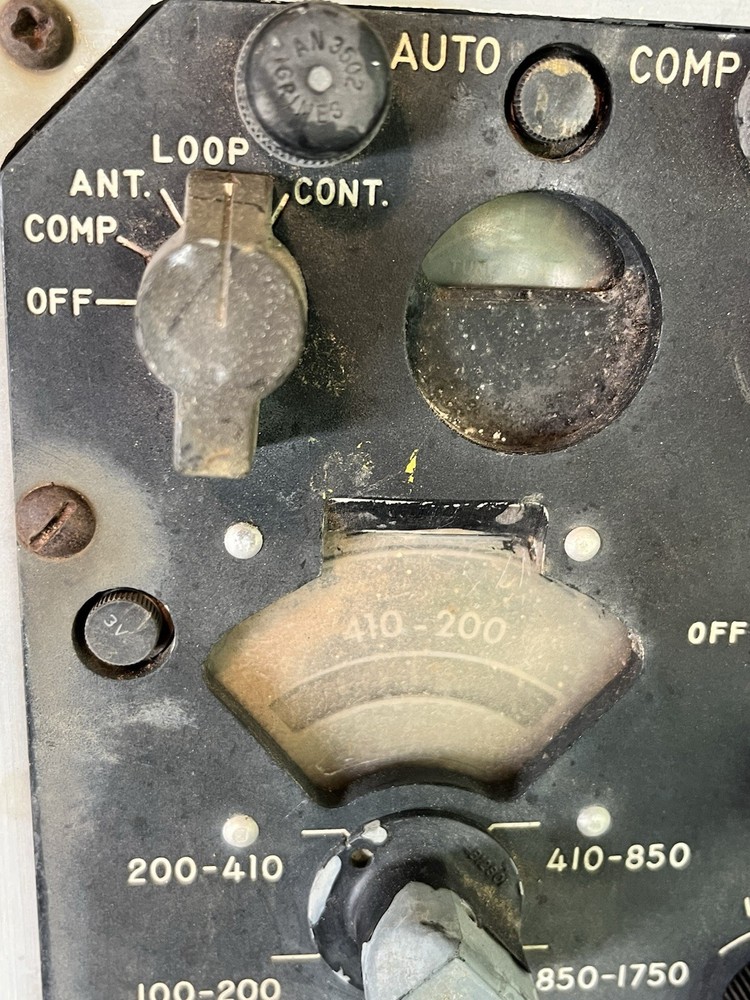 USAF C-403A/A Control Box Radio Compass Panel