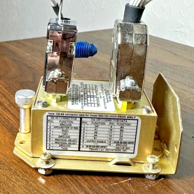 Trans Cal SSD120-30N RS232 Altitude Encoder with Connectors - Working as Removed
