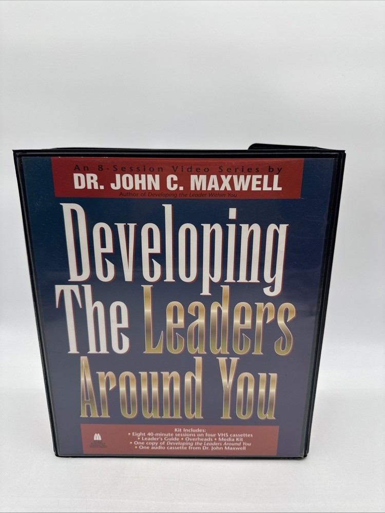 John Maxwell Leadership Training VHS & Audio Cassette Kit Complete Set