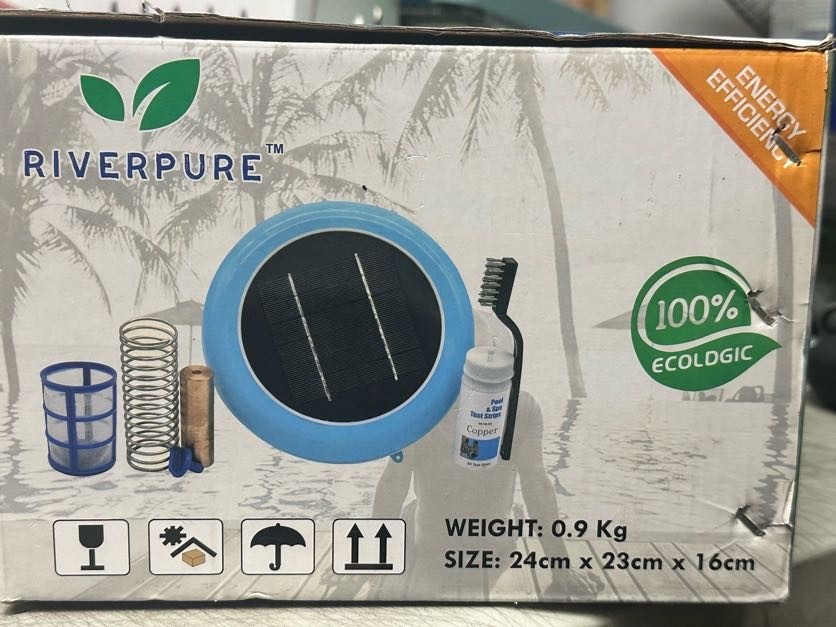 Solar Pool Ionizer - Enhanced with Latest Solar Technology DAMAGED PACKAGE