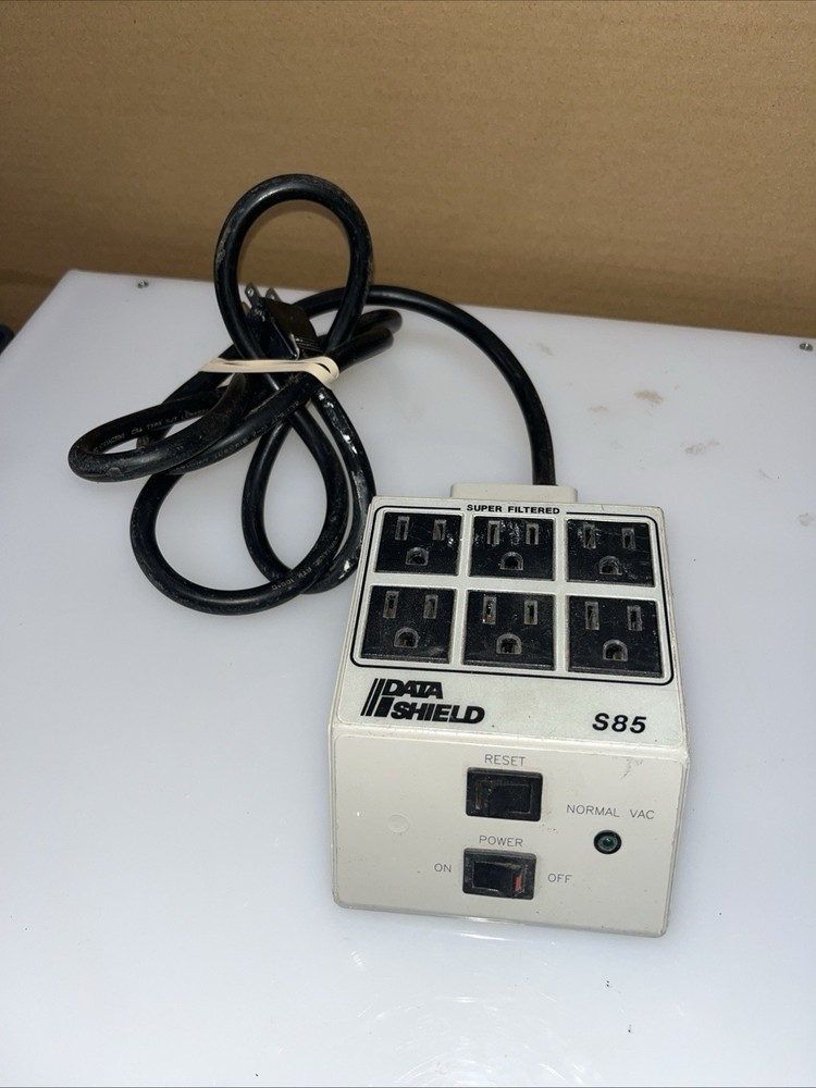 Data Shield S85 Super Filtered 6 Outlet Low Voltage Surge Protector - Tested