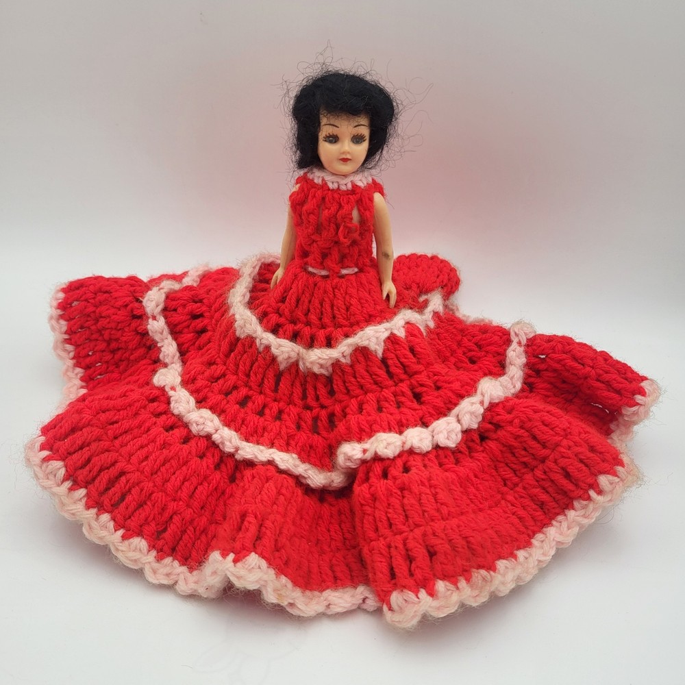 Vintage Doll with Crochet Outfit