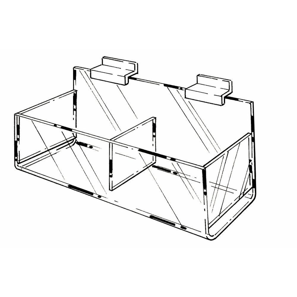 Slatwall Acrylic Hosiery Bins