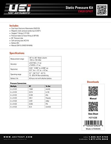 Em201Spkit Static Pressure Kit