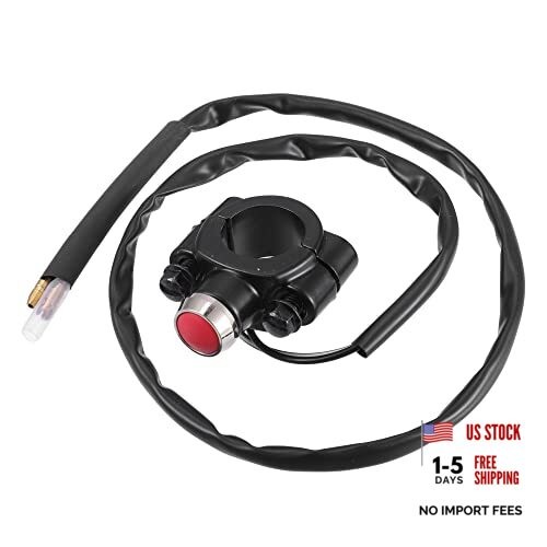 1Pcs 7/8" Motorcycle Handlebar Control Horn Start Switch Button with