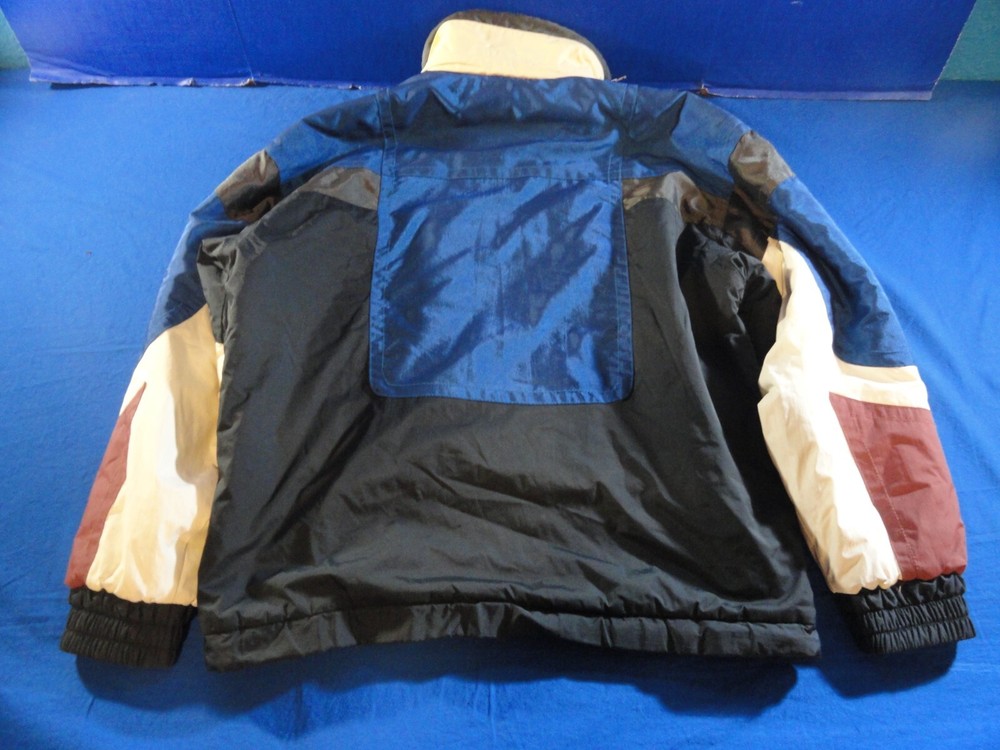 HEAD SPORTWEAR MULTICOLOR BLUE BLACK WHITE PULLOVER WINDBREAKER JACKET S