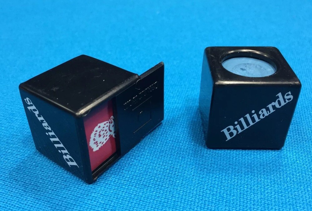 ( 2) Billiard Pool Cue Chalk Box Holder " Billiards “