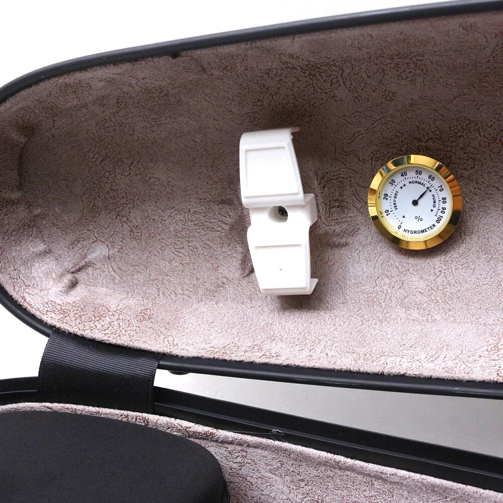 coffee Violin Case 4/4 Carbon Fiber Hard Shell Adjustable Backstrap