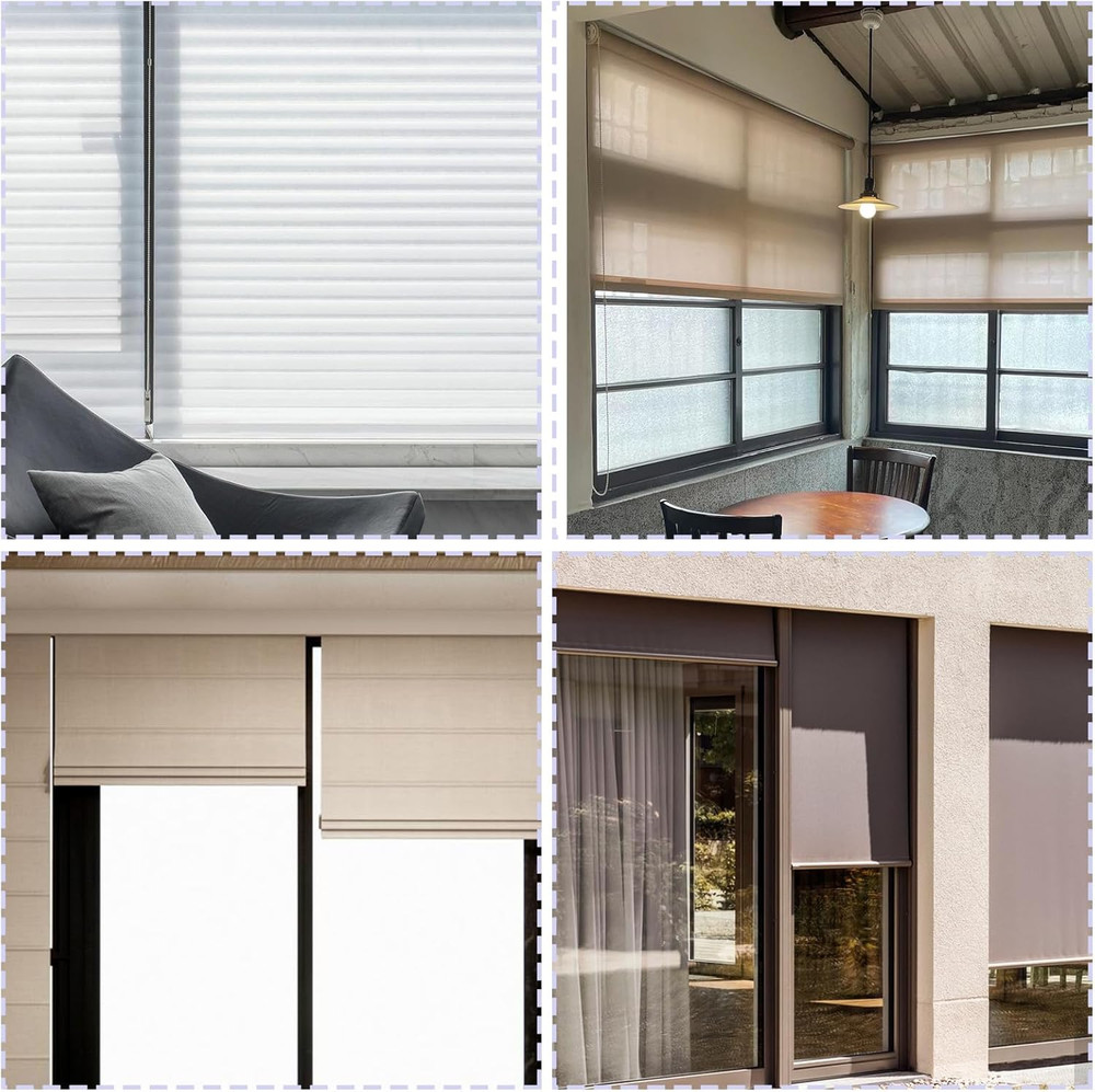 4 PCS Clear Plastic Window Shade Pulls, Roller Shades Hem Grip for Windows, Pull