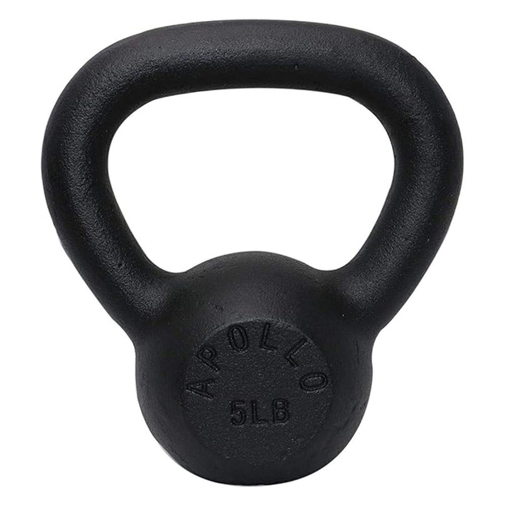 5LBS Solid Cast Iron Kettlebells Ideal for Strength Training, Building Muscles