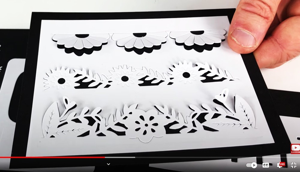 Sizzix Thinlits Bold Floral Edges 3pc set #665472 Retail $14.99 by Olivia Rose