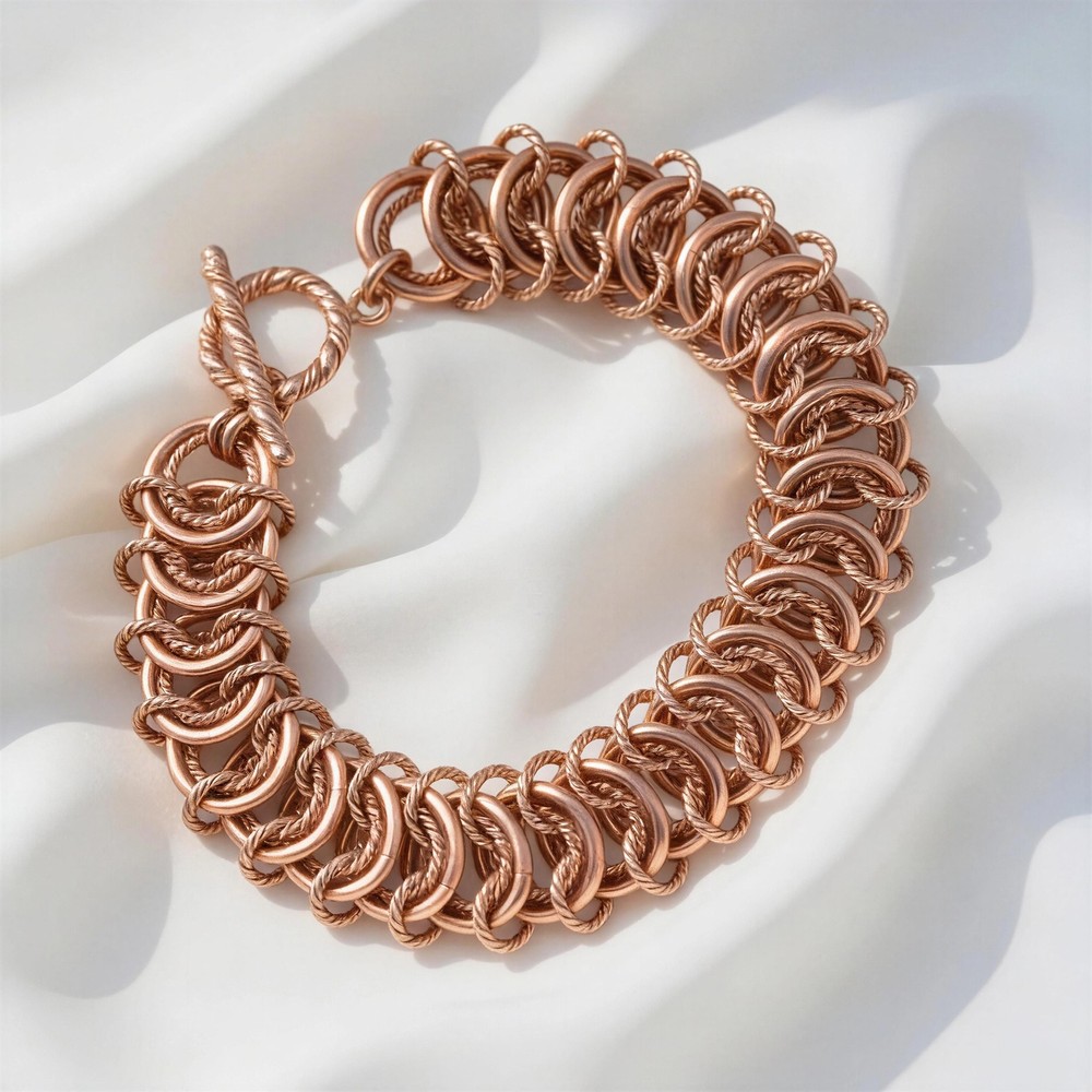 Pure Copper Chainmaille Bracelet