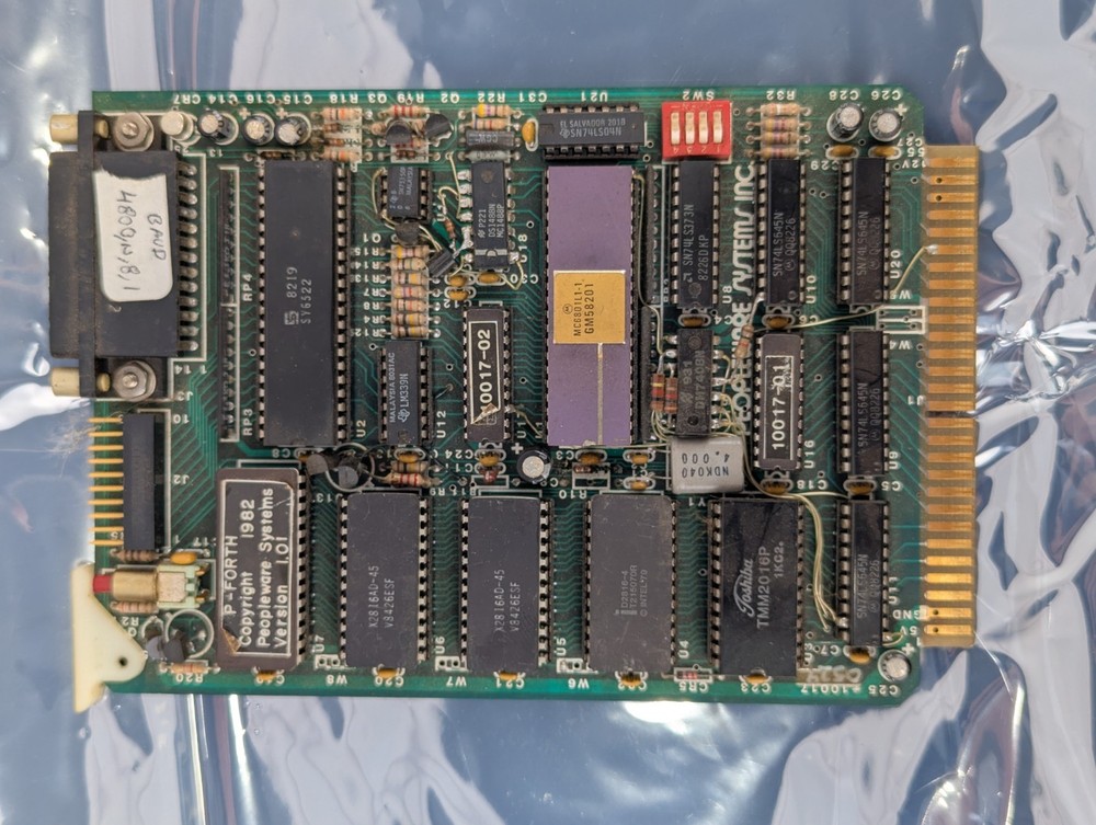 Rare - Peopleware Systems Inc. P-FORTH STD-BUS card - Testing and working!