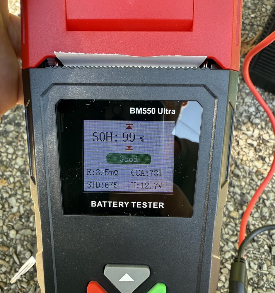 6V 12V 24V Car Battery Load Tester Auto Charging System Analyzer with Printer US