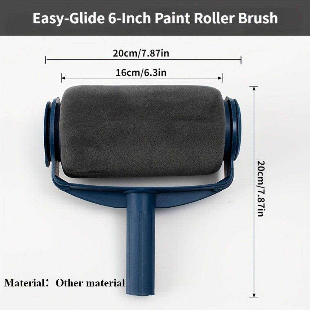 Fast Efficient Easy-Use Reusable Precision Single-Body 6 Inch Paint Roller Brush