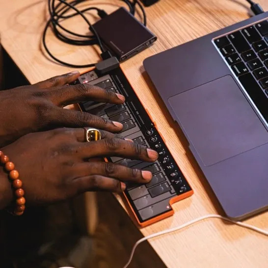 Korg nanoKEY Fold Keyboard. White.