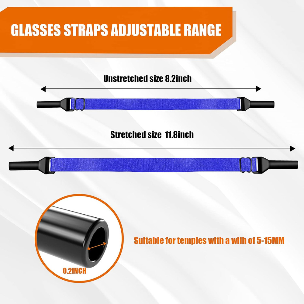 Correas ajustables para gafas (paquete de 6)