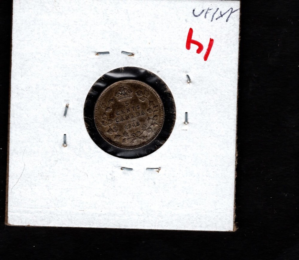 1913 - Canada- George V Five Cents