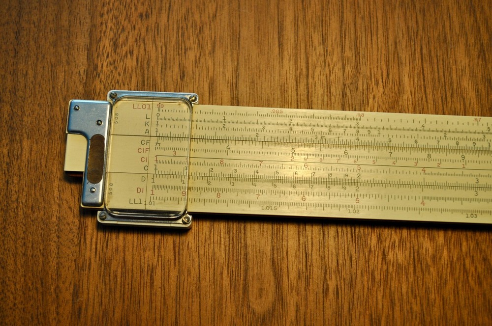 K&E 4080-3 LogLog Duplex Trig Slide Rule + Case