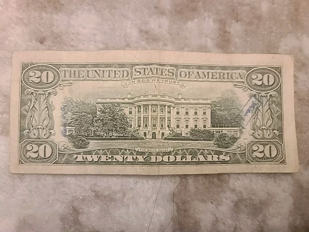 1993 $20 OFFSET/MISALIGNED ERROR FEDERAL RESERVE NOTE