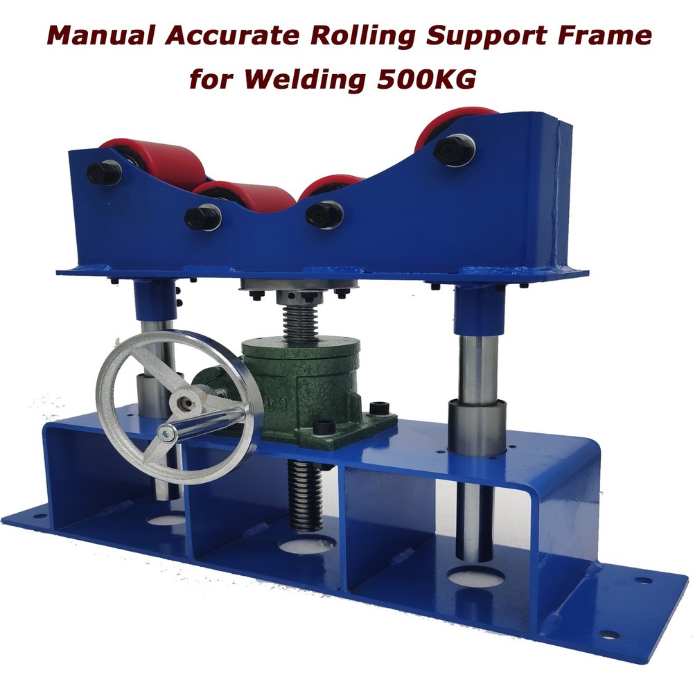 Welding Roller Bracket Manual Rolling Support Frame for Weld 1100LBSTravel 150mm