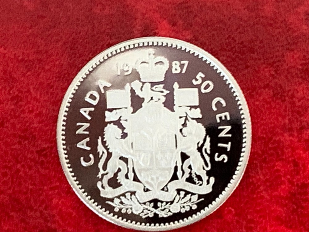 Canada 50 Cent 1987 Proof Coin-Uncirculated