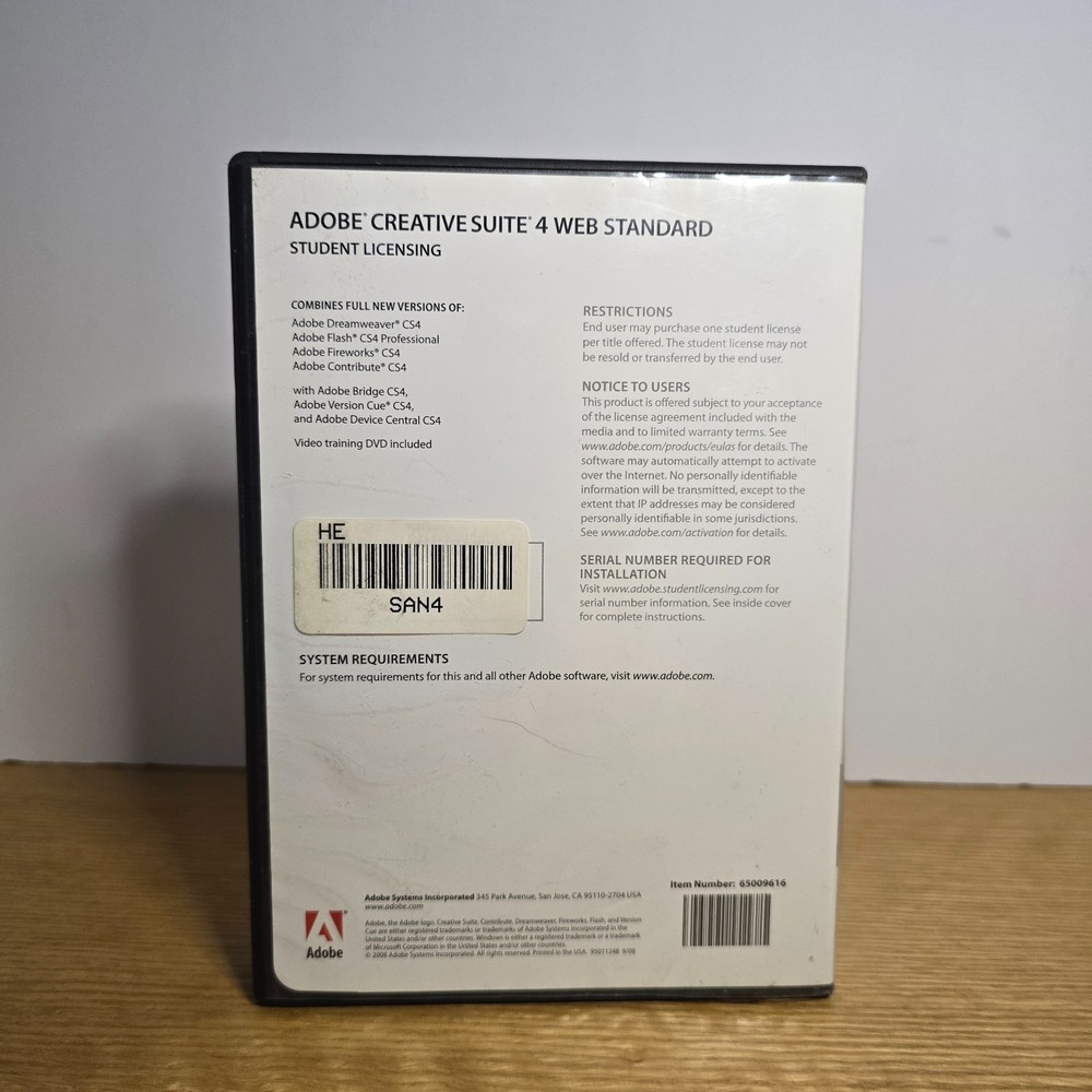 Adobe Creative Suite 4 Web Standerd