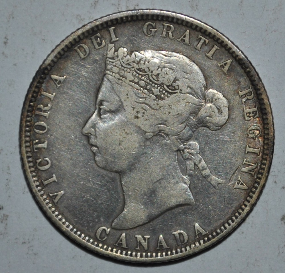 1883 CANADA 25 Cents  {{{{4672