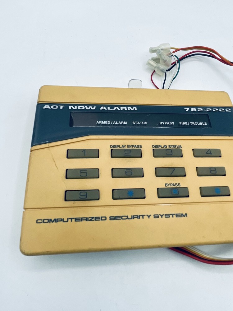 Napco Act Now Alarm Control Keypad Panel 6-Wire for Computerized Security System