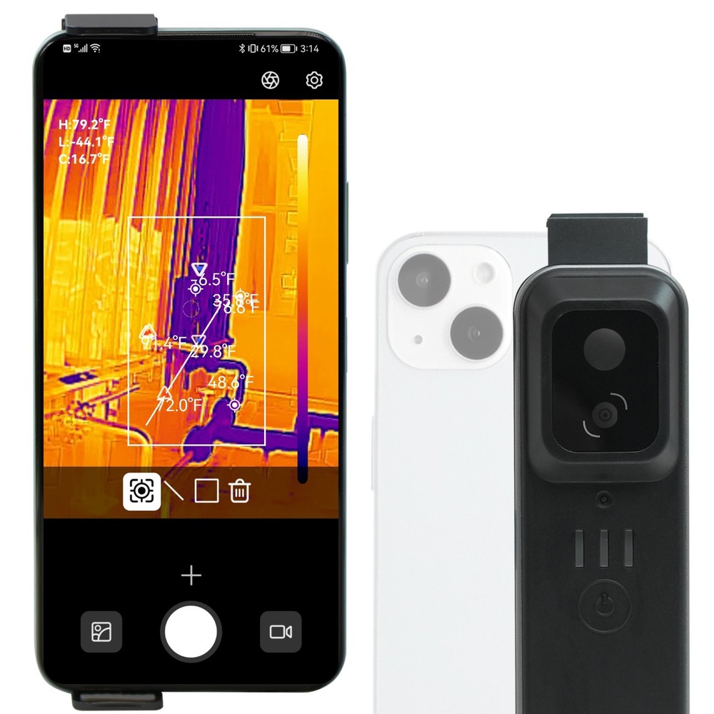 256x192 IR Resolution Wireless Thermal Camera for Android & iOS WiFi Handheld
