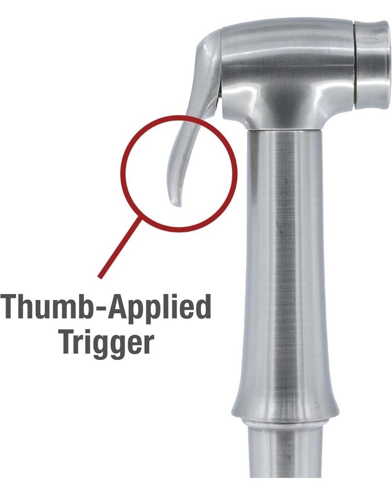 Danco 10332 Transitional Kitchen Sink Side Spray, Brushed Nickel...... 252