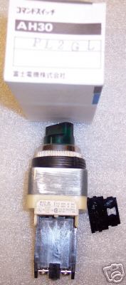 FUJI AH30 - PL2GL Green illuminated Selector Switch