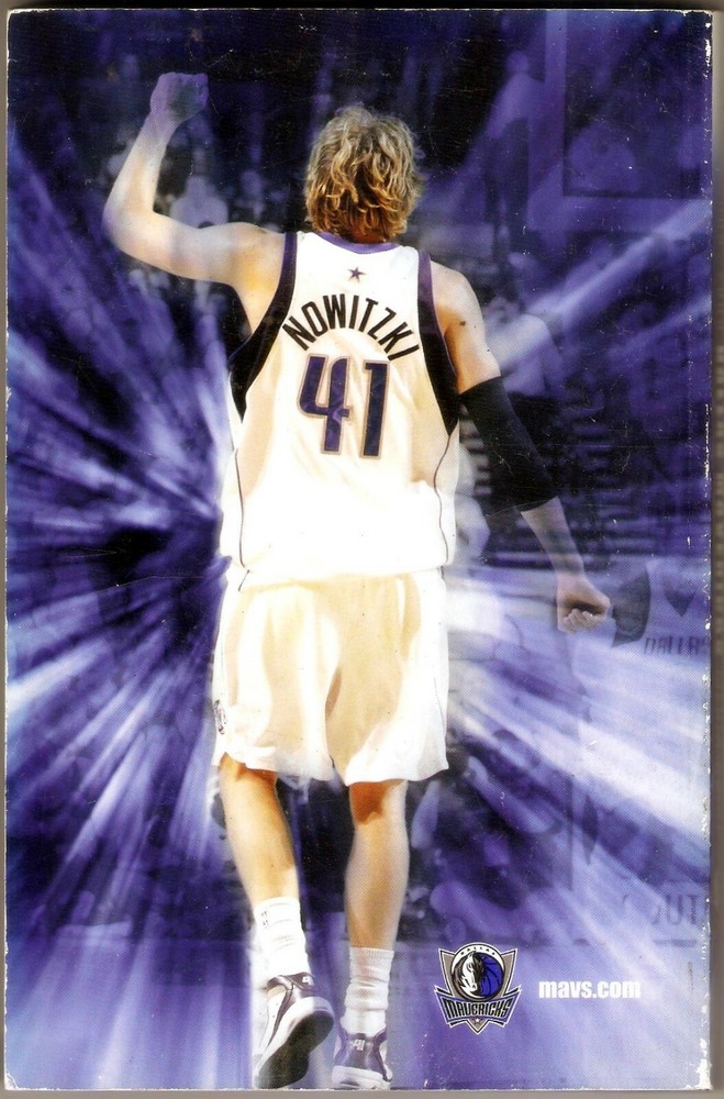 DALLAS MAVERICKS 2008 - 2009 Dirk Nowitzki Media Guide