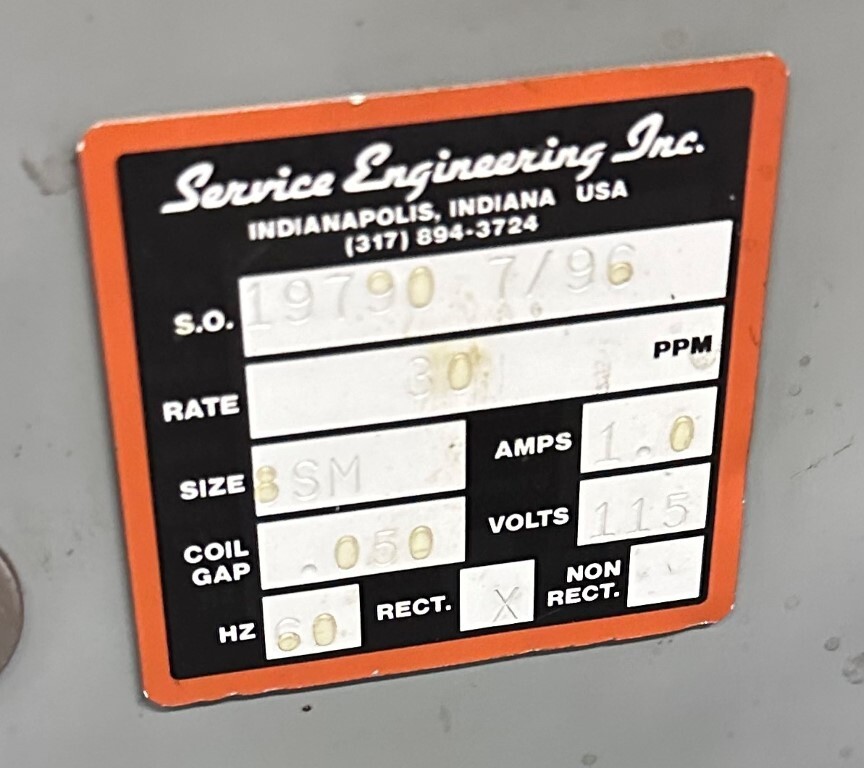 SERVICE ENG. 21" VIBRATORY BOWL FEED LINE - Linear Vibratory feeder