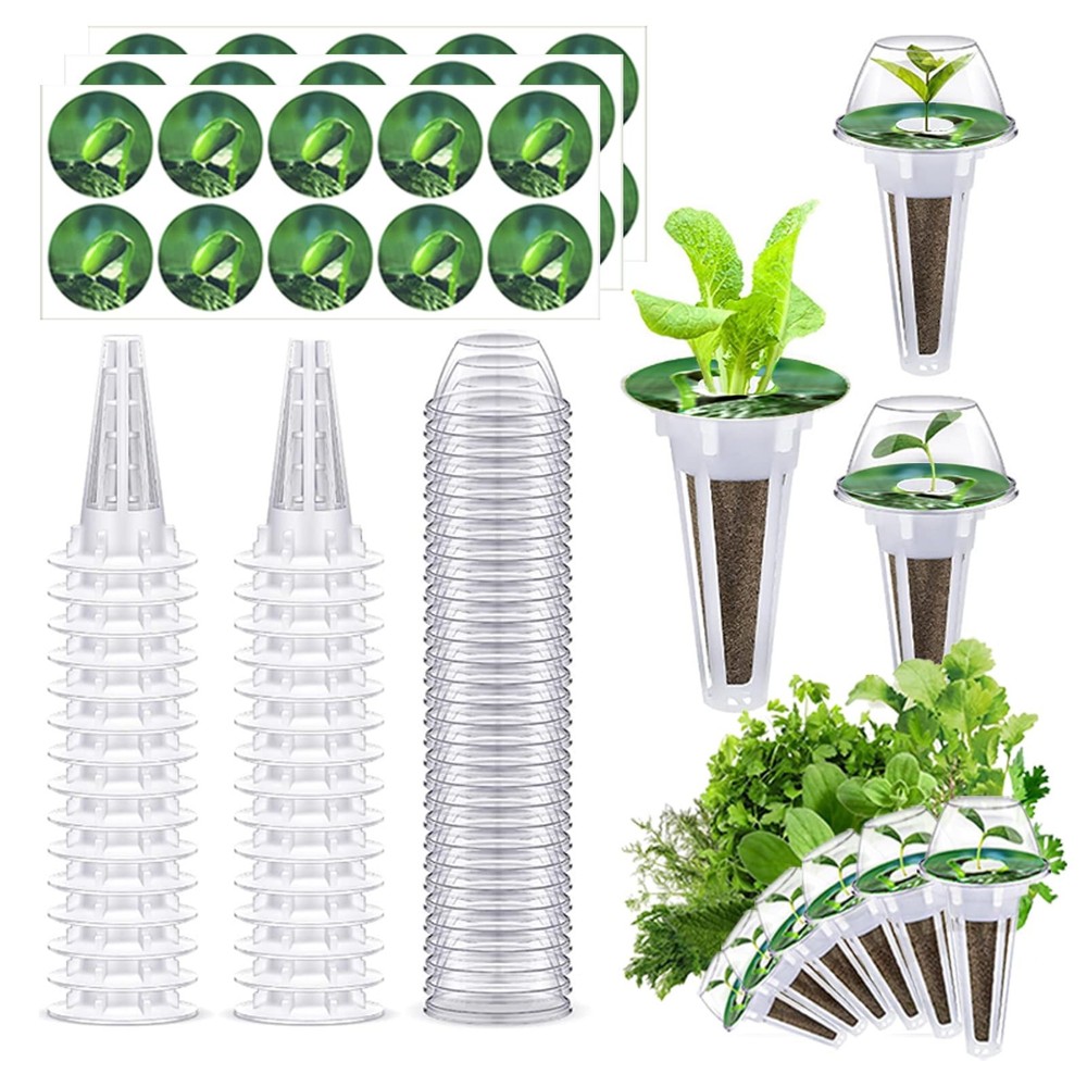 90pcs Hydroponic Seed Pod Kit Include 30pcs Plant Replacement Basket Containe...