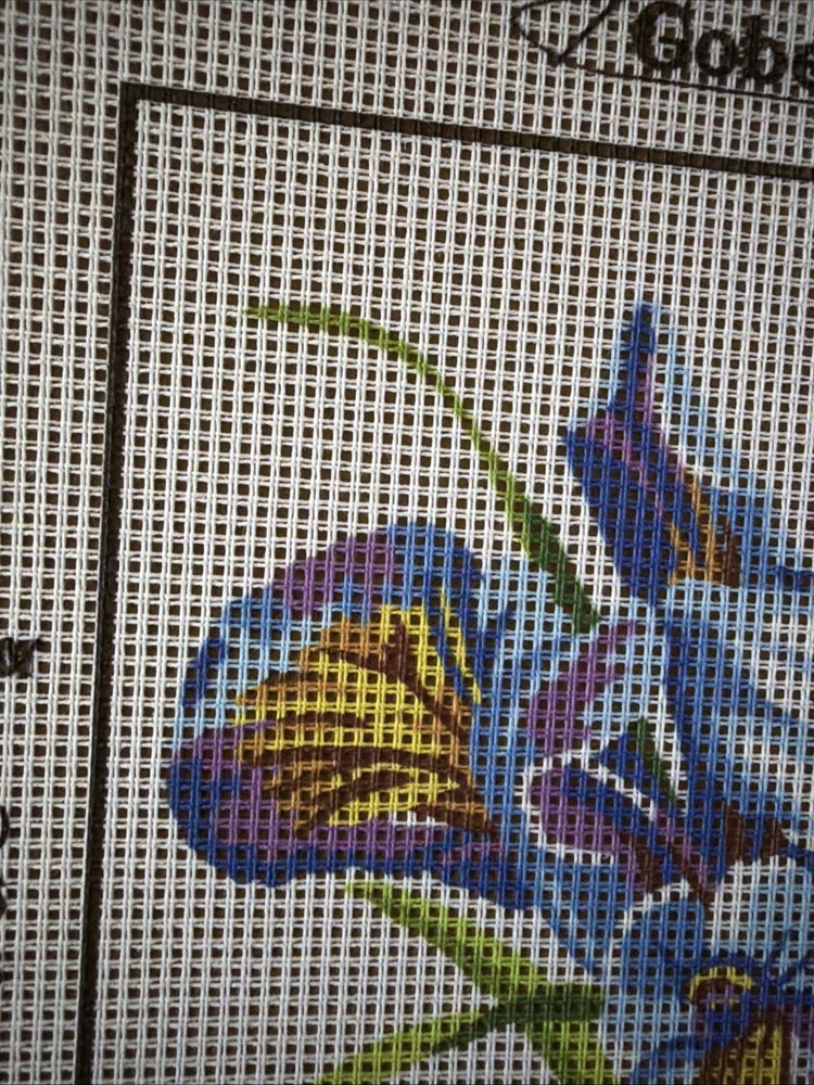 Printed Needlepoint Tapestry Canvas Only Gobelin L 20x25 Cm