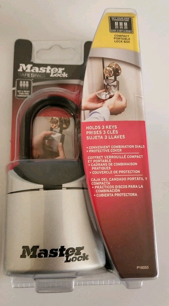 Master Lock Select Access Lock Box Key Compartment 3 Digit Code Security 5406D