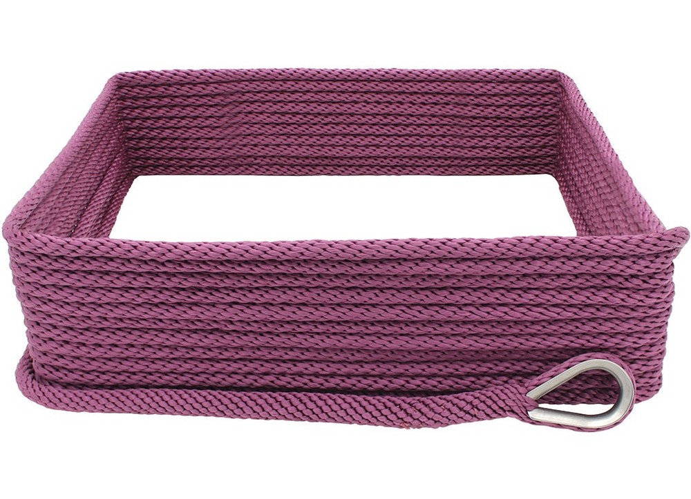 Extreme Max BoatTector Solid Braid MFP Anchor Line W/Thimble 3/8" x 50' Burgundy