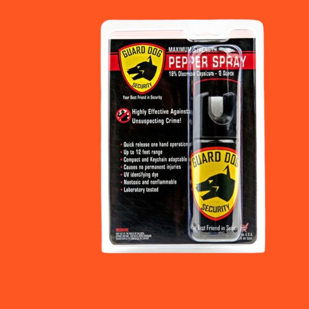 Pepper Spray Keychain - Max Strength OC Formula - Quick Access Self Defense